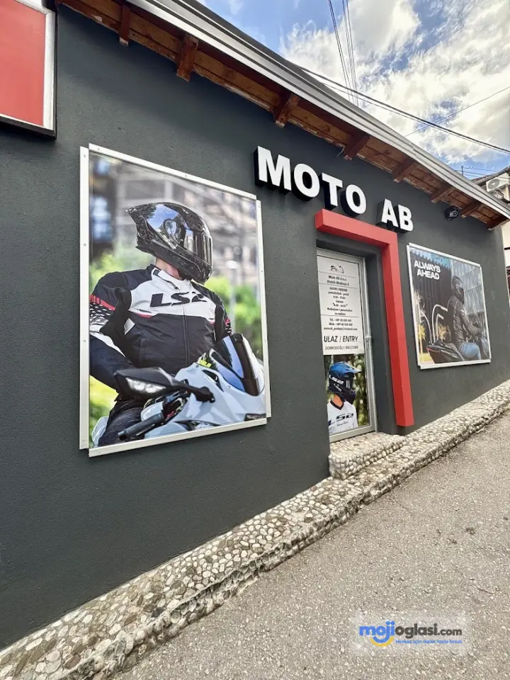 Moto AB d.o.o. -Moto Kacige i Oprema za Motore Sarajevo. Rezervni dijelovi za motore i skutere.